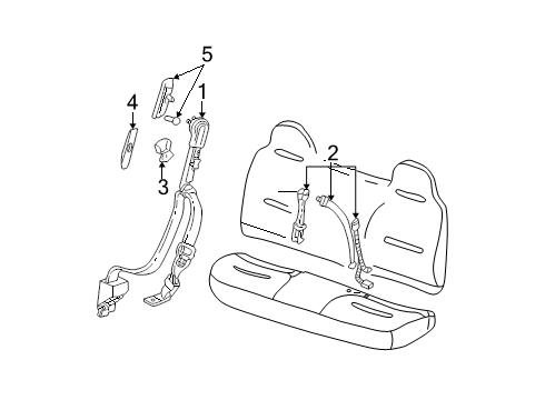 Seat Belts Ford 3C3Z-28611B09-AAB