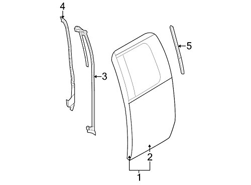 Weather Stripping Ford 4L3Z-18253A37-AF