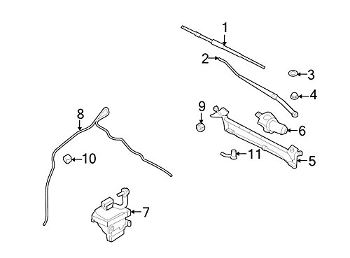 Windshields Ford 6E5Z-17603-A