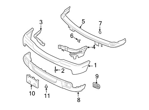 Bumpers Ford 6L5Z-17C882-AB