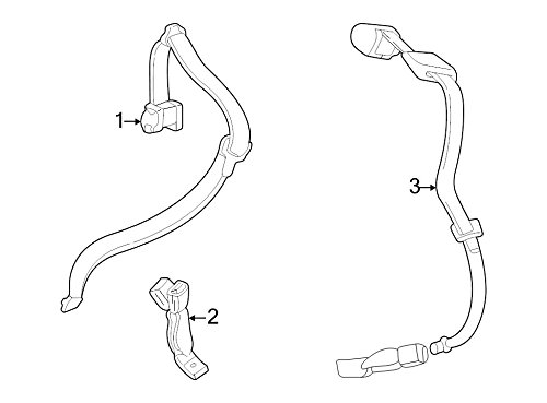 Seat Belts Ford 6F9Z-74600A38-CB