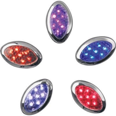 Show Chrome Accessories 16-123B 7 Blue LED Accent Light Accessory Lights Show Chrome Accessories 16-123B
