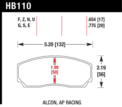 Brake Pads Hawk HB110E.654