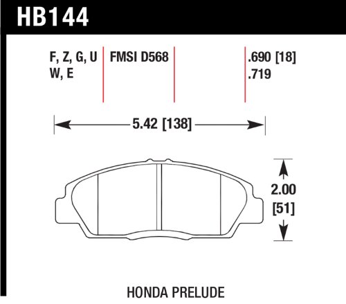 Brake Pads Hawk HB144E.690