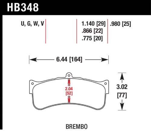 Brake Pads Hawk HB348U1.14