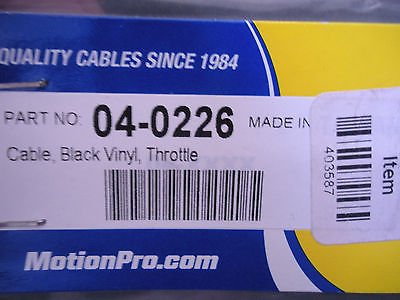 Motion Pro Black Vinyl OE Push Throttle Cable 04-0226 Throttles Motion Pro 04-0226