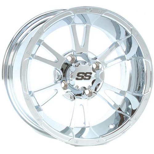 ITP SS112 Wheel - 14x8 - 5+3 Offset - 4/110 - Chrome , Bolt Pattern: 4/110, Rim Offset: 5+3, Wheel Rim Size: 14x8, Color: Chrome, Position: Rear 1428248402B Rims ITP Tires 1428248402B