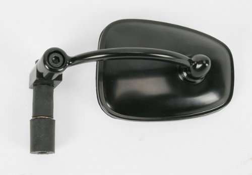 Ken Sean 920030 Matte Black 7/8 Universal Semi-Rectangle Bar End Mirror Mirrors Ken Sean 920030