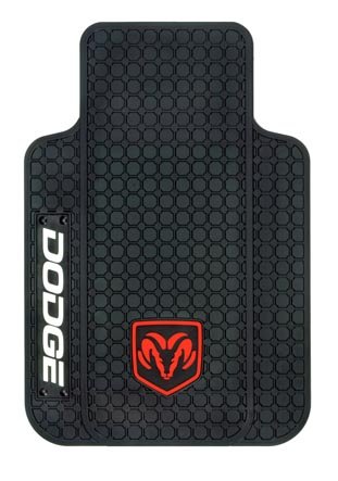 Dodge Ram Logo 4 Pc Floor Mats Set Universal Fit Plasticolor 1644-1048-1048