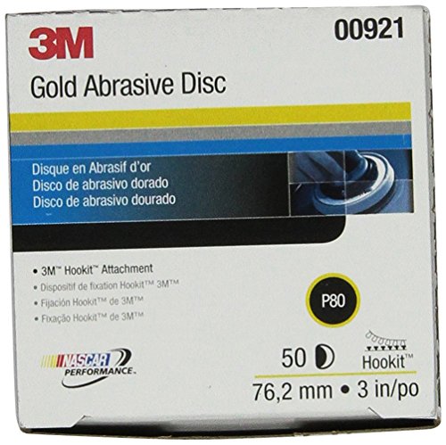 3M 00921 Hookit Gold 3 P80C Grit Disc Hook & Loop Discs 3M 00921