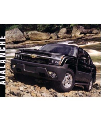 2003 Chevrolet Avalanche Sales Brochure Book With CD Advertisement Options Software Chevrolet 9375N