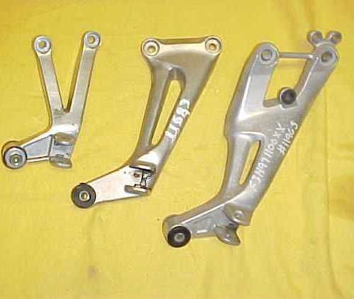 1993 Kawasaki ZX6 ZX 6 E Ninja Right Rear Footpeg Bracket Body & Frame Parts Cycle Therapy 247NO5FRM