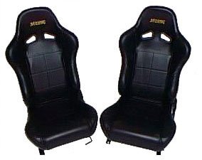 Acura NSX Black (Driver & Passanger Seats) Interior Parts - Racing Seats - Euro Racing Seats Interior Parts - Racing Seats - Euro Racing Seats Racing Seats MimoUSA 7763-293-1875-7243