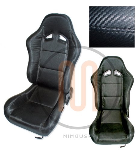 Cadillac Escalade Black (Driver & Passanger Seats) Interior Parts - Racing Seats - Fuzion Racing Seats Interior Parts - Racing Seats - Fuzion Racing Seats Racing Seats MimoUSA 7763-2228-3617-8968