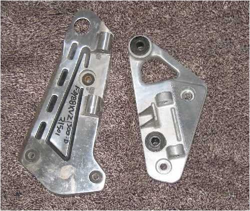 1986 Yamaha XJ 700 Maxim Right Rear Floorboard Bracket Floor Boards Cycle Therapy 24YCTCF4FPA