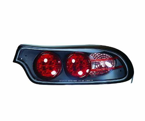 93-98 Mazda RX7 JDM Black LED Altezza Euro Tail Lights Exterior Accessories ProStreetLighting 11M793LEDJM