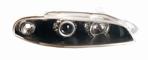 97-99 Mitsubishi Eclipse Halo Black Projector Headlights Headlight & Tail Light Conversion Kits ProStreetLighting 12ME97BCHL