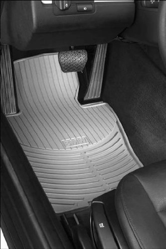 BMW E60 5 Series Genuine Factory OEM 82550302999 All Season Front Floor Mats Gray 2004 - 2010 (set of 2 front mats) Custom Fit BMW 82550302999