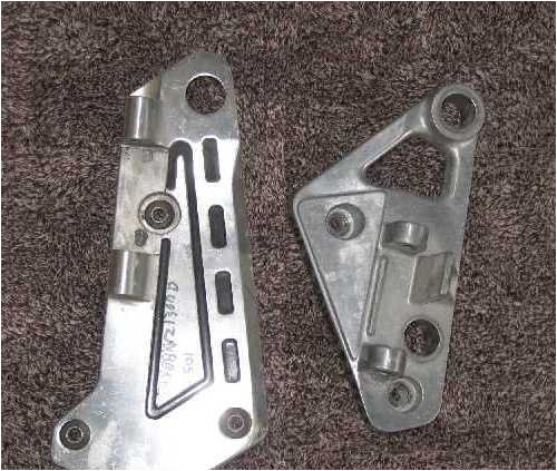 1981 Kawasaki KZ 1100 B Gpz Left Rear Floorboard Bracket Floor Boards Cycle Therapy 25YYT72K9QA1A