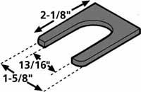Specialty Products Company 35060 1/32 Single Slot Tandem Truck Shim for Freightliner, (Pack of 6) Body Repair Tools Specialty Products Company 35060