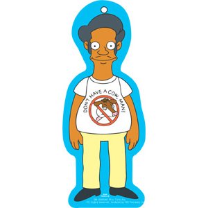 The Simpsons Apu Don't Have a Cow Man Automotive Air Freshener Air Fresheners C&D Visionary A-SIM-0031