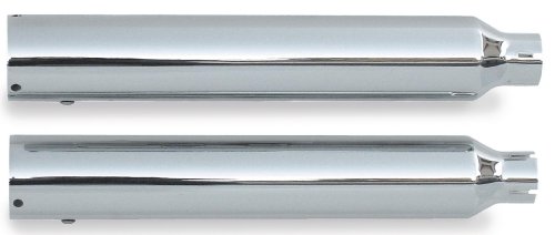 Rush Exhaust 2.0 TIP CUT MUFFLER CHR Mufflers / Slip-ons 07-10 SOFTAIL DELUXE & CROSSBONES - 27505-200 Exhaust & Emissions Rush 27505-200