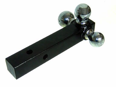 3 Three Way Tri Ball Tow Hitch Trailer Receiver Mount Steel 1-7/8 2 2-5/8 Hitch Mounts Pit Posse A20800