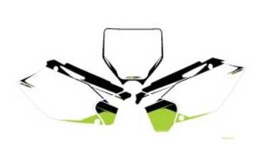 N-Style Pre-Printed Backgrounds White N03-1402 Decals N-Style N03-1402