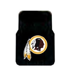 Front Rubber Floor Mats - Washington Redskins Automobilia Pacific Northwest Auto Group FM03NREDSKINS