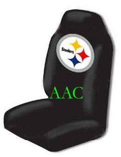 Set of 2 NFL Licensed Universal-fit Front Bucket Seat Cover - Pittsburgh Steelers Accessories Pacific Northwest Auto Group SC12NSTEELERSX2