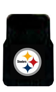 Front Rubber Floor Mats - Pittsburgh Steelers Automobilia Pacific Northwest Auto Group FM03NSTEELERS