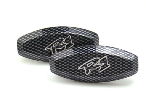 98-99 YAMAHA YZF R1 YZFR1 CF MIRROR BLOCK OFF PLATES Mirrors D2Moto BP012-Carbon