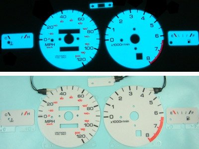 2-Color Glow Gauges Gauge Sets MimoUSA I1404