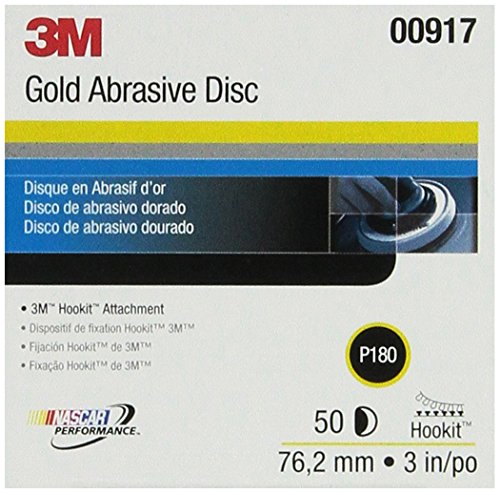 3M 00917 Hookit 3 P180C Grit Gold Disc Hook & Loop Discs 3M 00917
