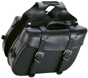 Tourmaster Cruiser II Slant Saddlebag Black Medium M 78-322 Saddle Bags Tourmaster 78-322