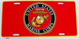United States Marine Corps License Plate (USMC) Covers EagleEmblems LP0551