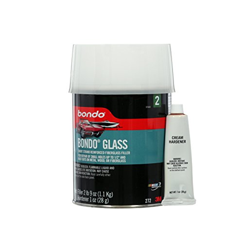 Bondo 272 Bondo-Glass Fiberglass Reinforced Filler Quart Can, - 2 lbs 9 oz., 1 oz. Hardener Paints & Primers 3M 272