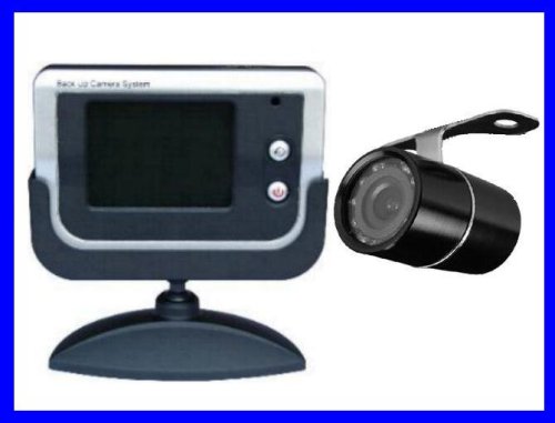 4UCam Wireless Truck RV Backup Rear view Camera With Color LCD Monitor + Night Vision Backup Monitors & Alarms 4UCam 8907AB