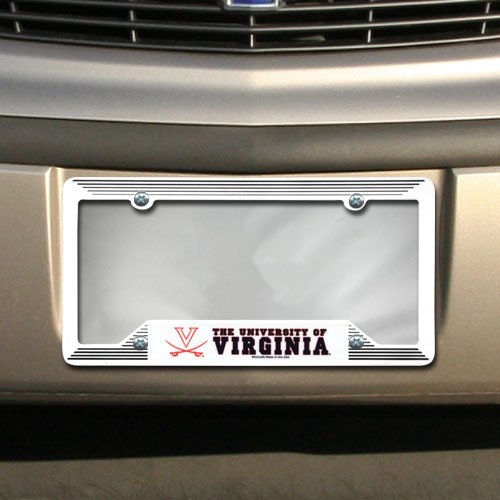 Virginia Cavaliers White Plastic License Plate Frame Frames WinCraft 75550