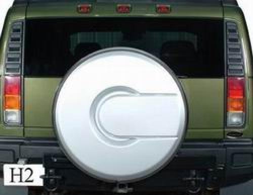 Husky Liners 47120 H2 SUT Desert Sand Metallic Outside Mounted Spare Tire Cover Tire Covers Husky Liners 47120