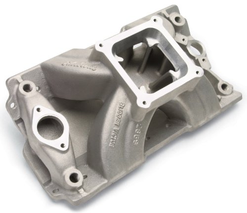 Edelbrock 2859 SBC Victor Manifold - Glidden 18 Degree Intake Manifolds Edelbrock 2859