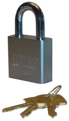 Trimax TPL275L Square Hardened 50mm Solid Steel Padlock 2.25 x 10mm Dia. Shackle - Rekeyable Hitch Locks Trimax TPL275L