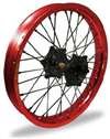 Pro-Wheel Complete Wheel Assembly with Black Hub - Red Rim (18in. Rim) 22-32826 Wheel Hubs Pro-Wheel Components 22-32826