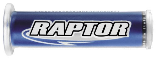 Harris Grips Raptor - Blue/White 01698-RAP Grips Harris Motorcycle Grips 01698-RAP