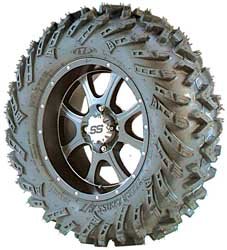 ITP 26x11R-14 TerraCross RT, Black SS108, Tire/Wheel Kit Black 41461 Car, Light Truck & SUV ITP Tires 41461