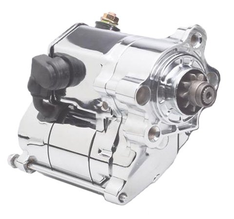 All Balls 1.4kw Starter Motor - Chrome 80-1010 Starters All Balls 80-1010