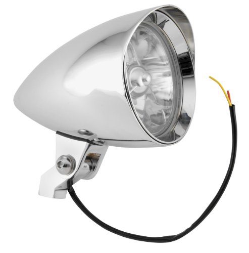 Bikers Choice Chrome Billet Headlights - 4-1/2in. M-HL-0100 Headlight Bulbs & Assemblies Biker's Choice M-HL-0100