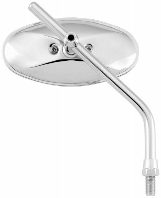 BikeMaster Oval Adjustable Length Mirror - Right 91-809Y(KA26) Mirrors BikeMaster 91-809Y(KA26)