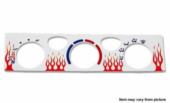 Glo Red Flame AC Panel Gauge Sets Nu Image FC207