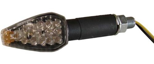 DMP LED Marker Lights - 9 LED - Carbon Long Stalk New Arrow Body - Clear Lens 900-0083 Turn Signal Assemblies & Lenses DMP 900-0083